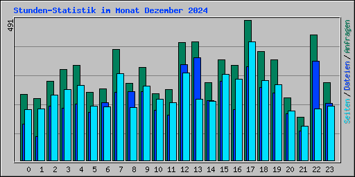 Stunden-Statistik im Monat Dezember 2024