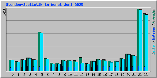 Stunden-Statistik im Monat Juni 2025