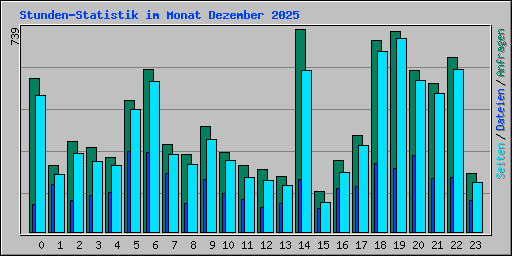 Stunden-Statistik im Monat Dezember 2025
