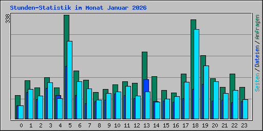 Stunden-Statistik im Monat Januar 2026